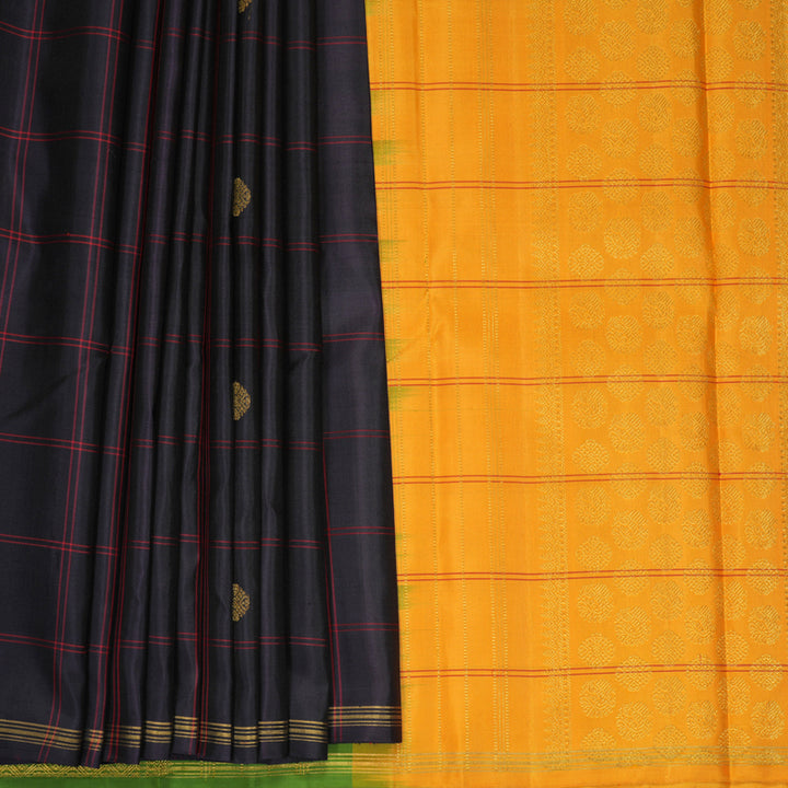 Hayagrivas Handloom Deep Nagapazham Kanjivaram Silk Saree KBF505F4-1