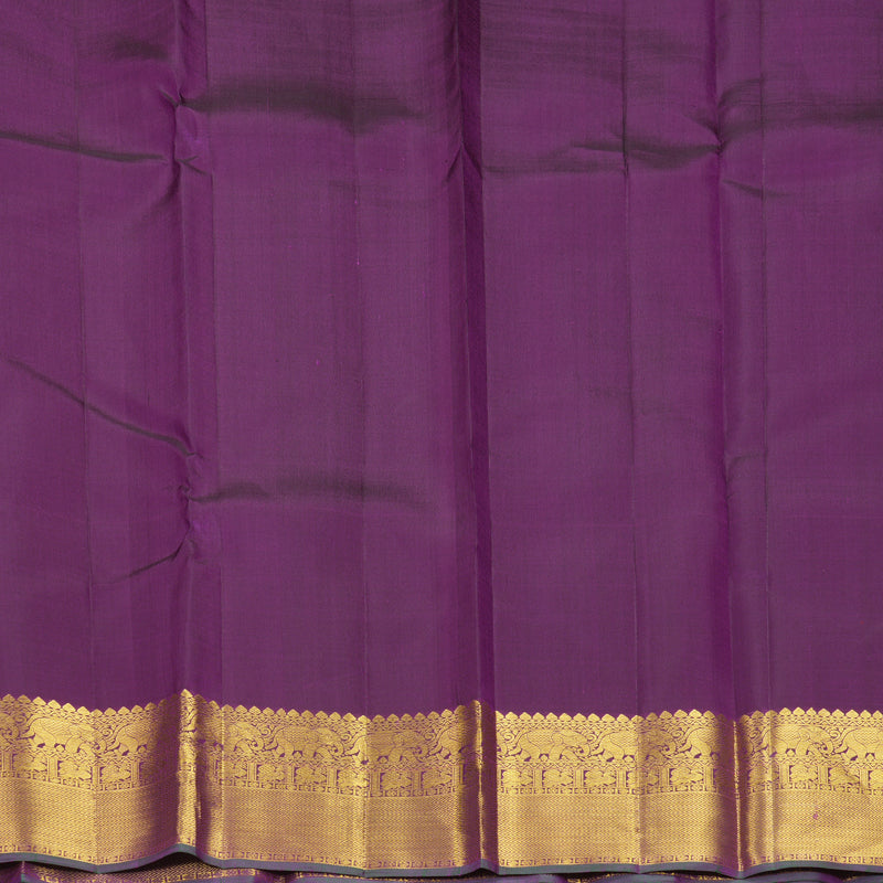 Hayagrivas Handloom Purple Kanjivaram Silk Saree KBF505F6-1