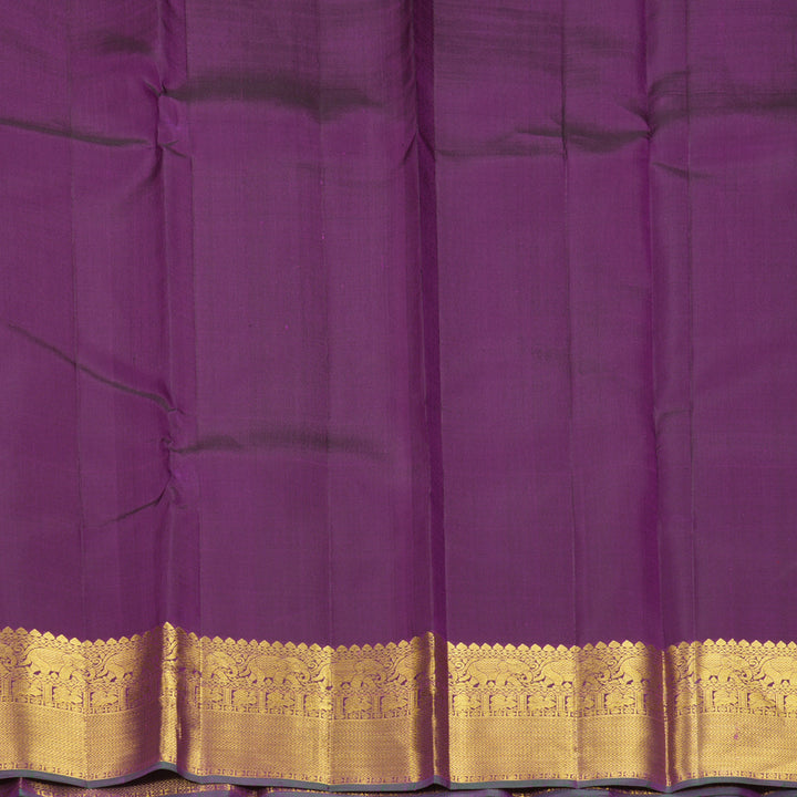 Hayagrivas Handloom Purple Kanjivaram Silk Saree KBF505F6-1