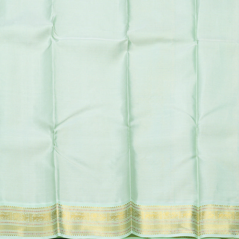 Hayagrivas Handloom Purple Kanjivaram Silk Saree with Pista Green Border KBF509F4-2