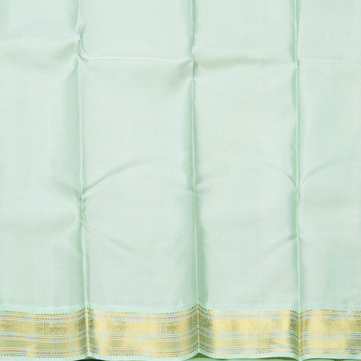Hayagrivas Handloom Purple Kanjivaram Silk Saree with Pista Green Border KBF509F4-2