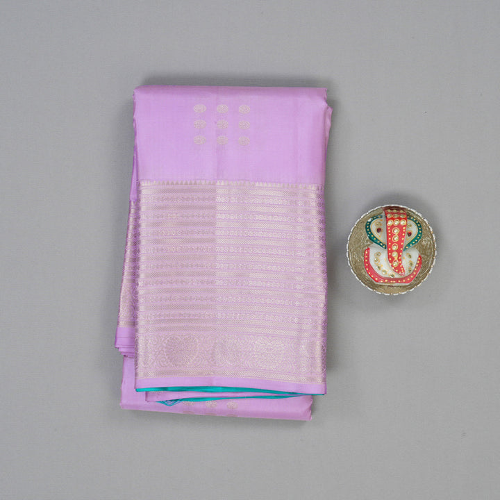 Hayagrivas Handloom Lavendar Kanjivaram Silk Saree KBF50D11-10