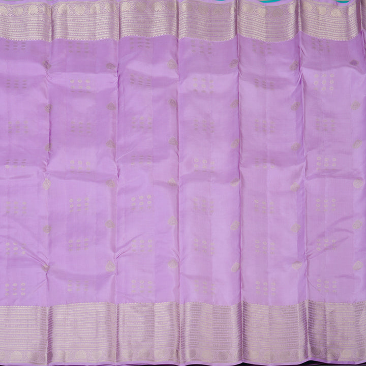 Hayagrivas Handloom Lavendar Kanjivaram Silk Saree KBF50D11-10