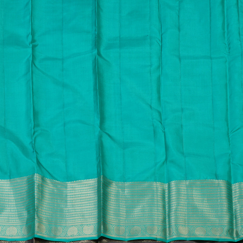 Hayagrivas Handloom Midnight Blue Kanjivaram Silk Saree KBF50D11-6