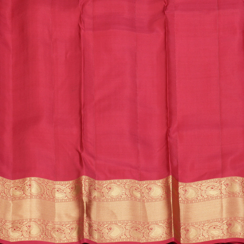 Hayagrivas Handloom Reddish-Pink Kanjivaram Silk Saree KBF50D14-3