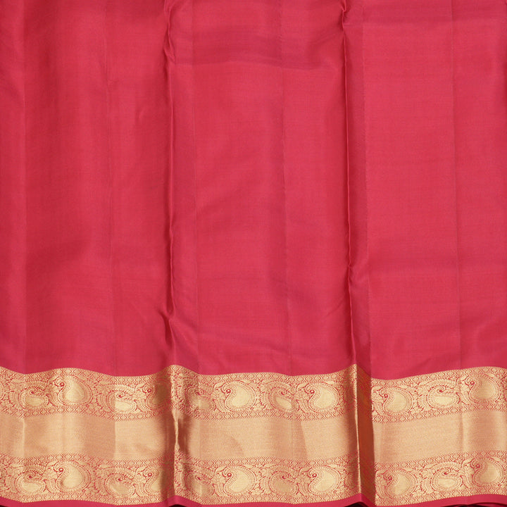 Hayagrivas Handloom Reddish-Pink Kanjivaram Silk Saree KBF50D14-3