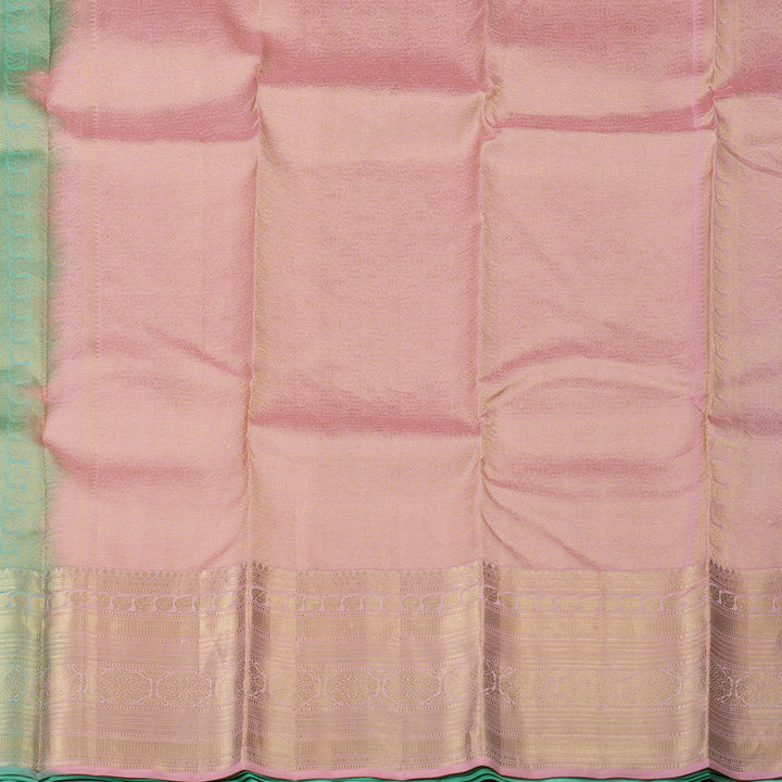Hayagrivas Handloom Pastel Green Kanjivaram Silk Saree KBF50D18-4