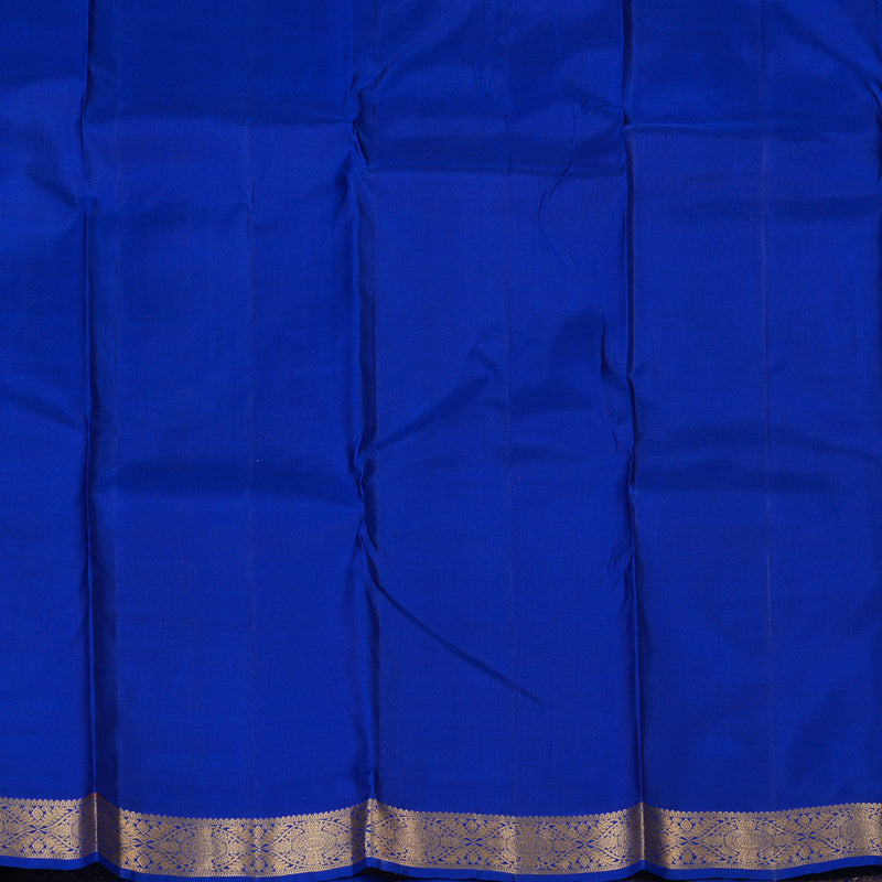 Hayagrivas Handloom MS Blue Kanjivaram Silk Saree KBF50D19-8