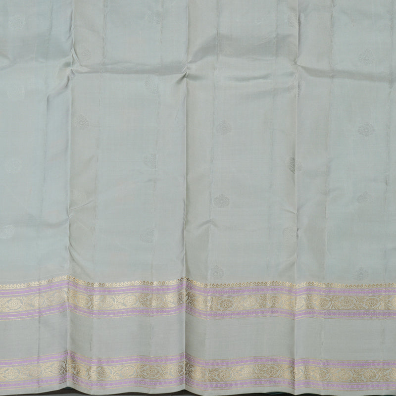 Hayagrivas Handloom Sky Blue Kanjivaram Silk Saree KBF50D25-3