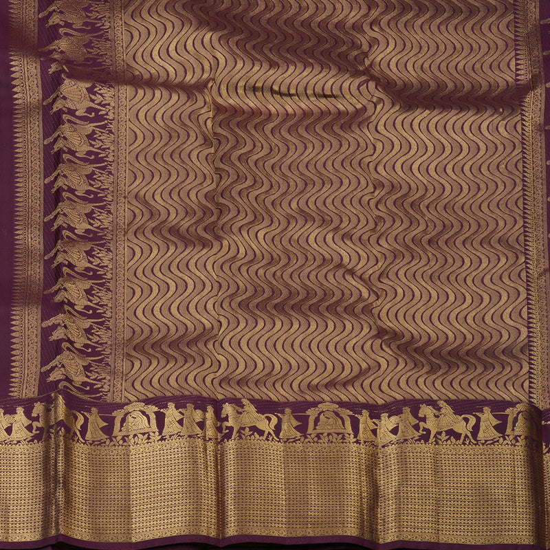 Hayagrivas Handloom Burgundy Kanjivaram Silk Saree KBF50D27-10