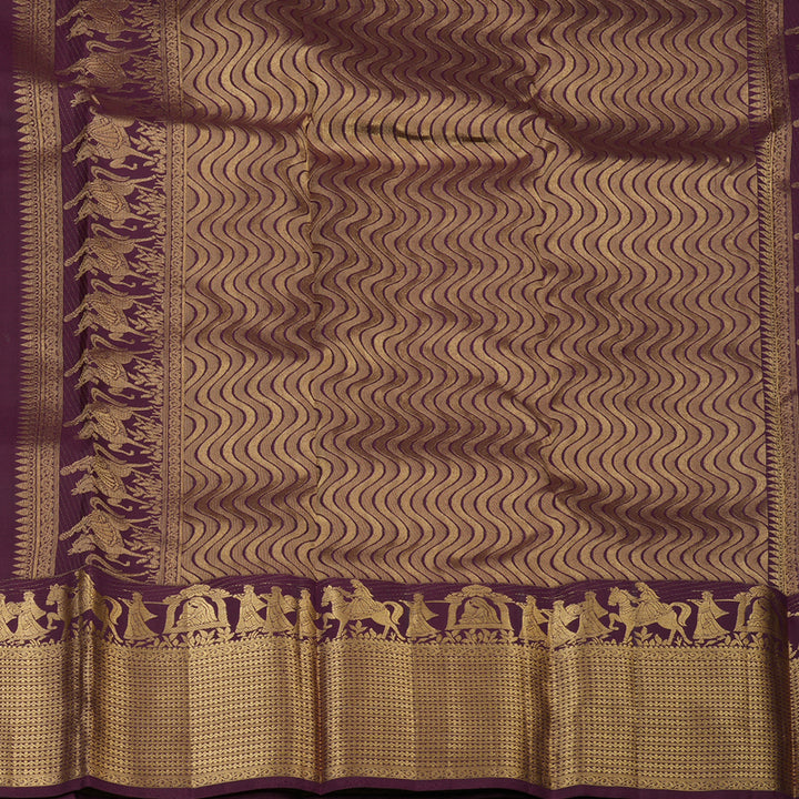 Hayagrivas Handloom Burgundy Kanjivaram Silk Saree KBF50D27-10