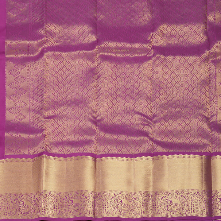 Hayagrivas Handloom Vadamalli Purple Kanjivaram Silk Saree KBF511F4-1