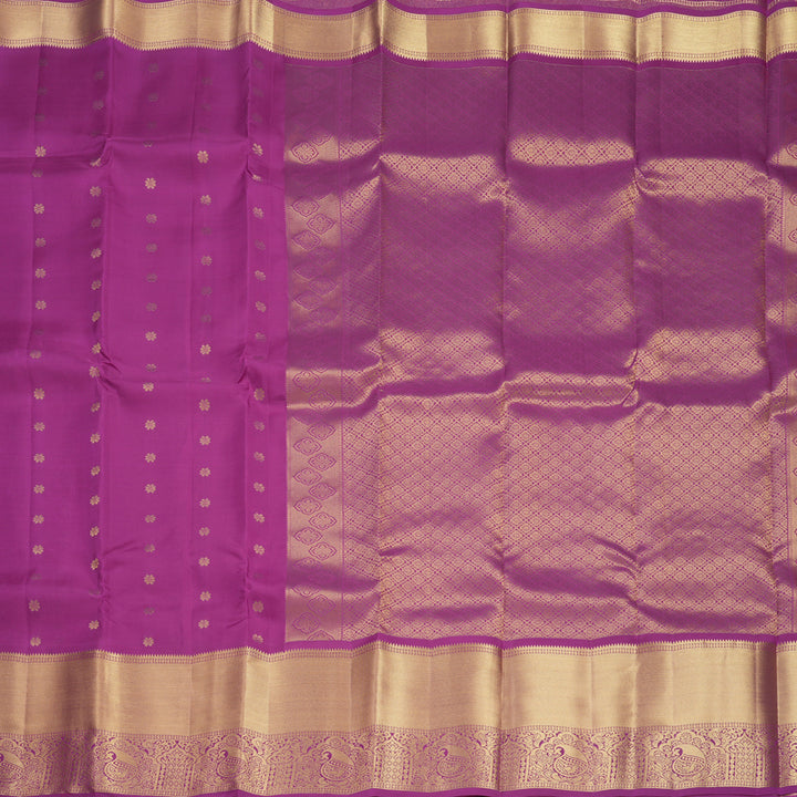 Hayagrivas Handloom Vadamalli Purple Kanjivaram Silk Saree KBF511F4-1