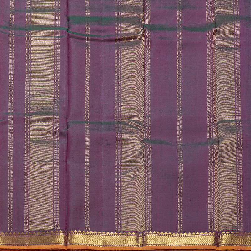 Hayagrivas Handloom Orangish-Pink Kanjivaram Silk Saree KBF512F2-1