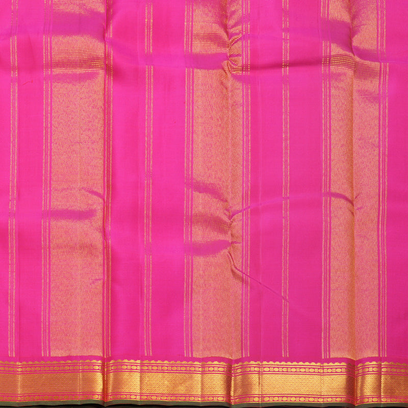 Hayagrivas Handloom Red Kanjivaram Silk Saree with Border KBF512F3-2
