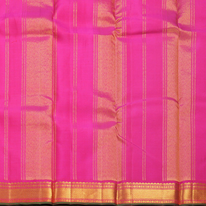 Hayagrivas Handloom Red Kanjivaram Silk Saree with Border KBF512F3-2