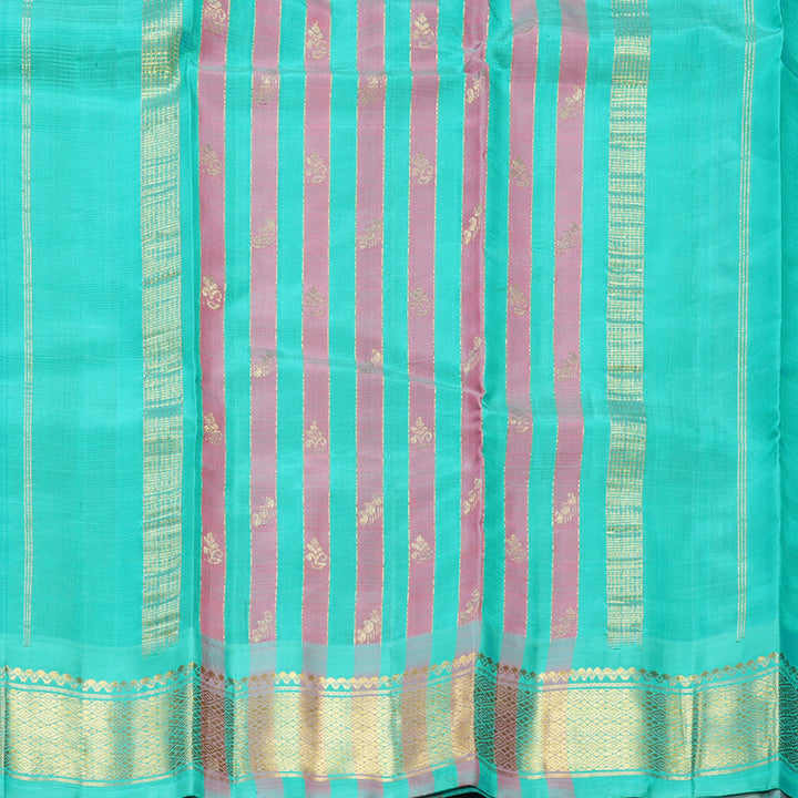Hayagrivas Wine Pure One-sided border Kanjivaram Silk Saree KBF513F1-5