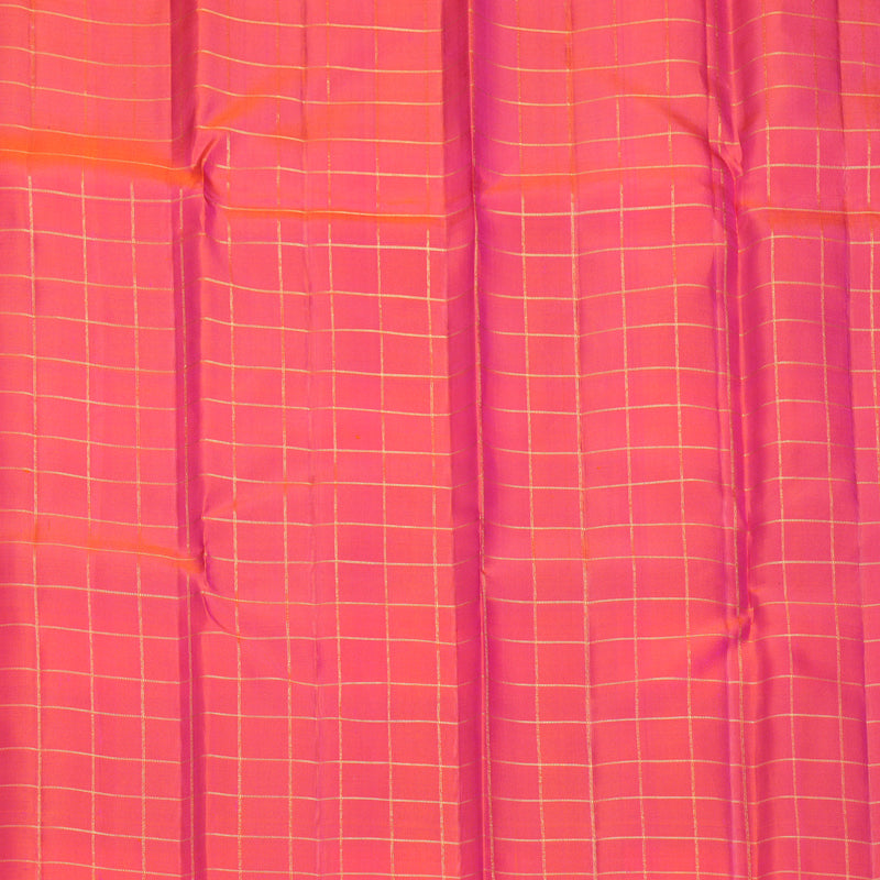 Hayagrivas Handloom Multicolour Checks Kanjivaram Silk Saree KBF515G1-1