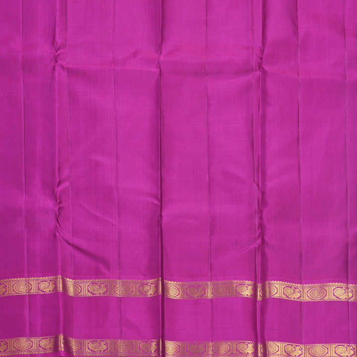 Hayagrivas Handloom Dark Purple Kanjivaram Silk Saree with Magenta Border KBF515G5-3