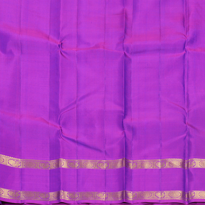 Hayagrivas Handloom Mayilkazhuthu Kanjivaram Silk Saree with Purple Border KBF515G5-5