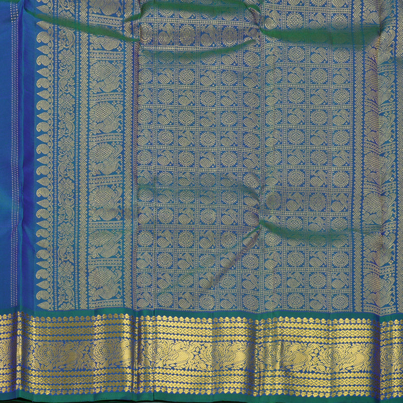 Hayagrivas Handloom Mayilkazhuthu Kanjivaram Silk Saree KBF515G6-3