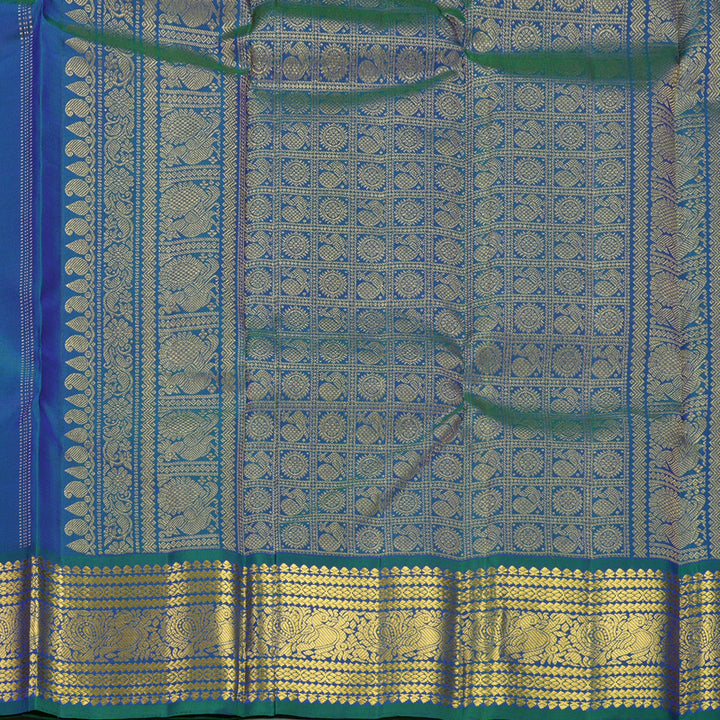 Hayagrivas Handloom Mayilkazhuthu Kanjivaram Silk Saree KBF515G6-3