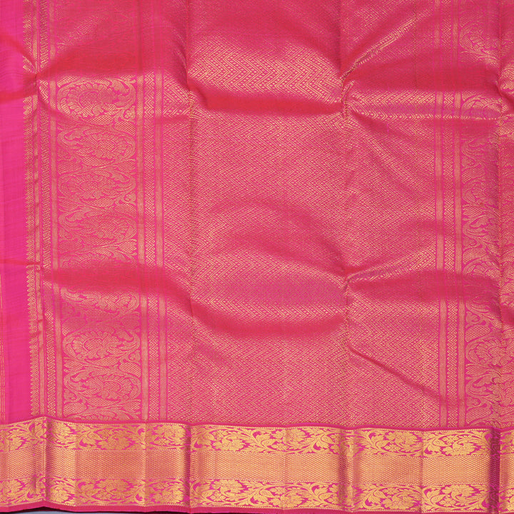 Hayagrivas Handloom Rani Pink Kanjivaram Silk Saree KBF515G7-5