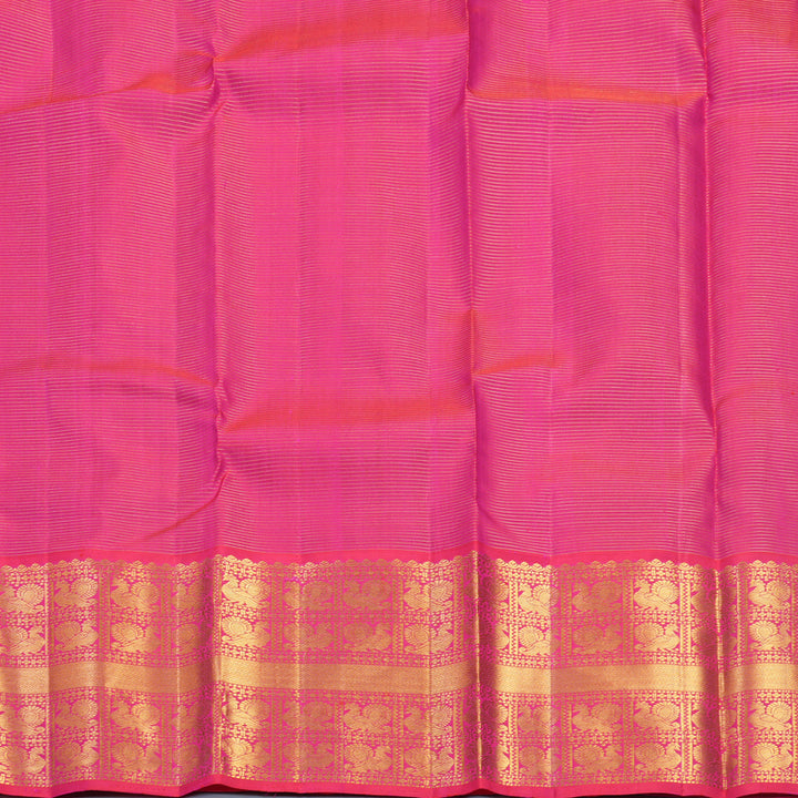 Hayagrivas Handloom Mayilkazhuthu Kanjivaram Silk Saree with Pink Border KBF515G9-2