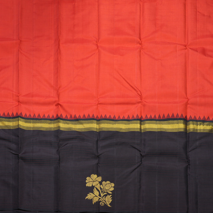Hayagrivas Handloom Red Kanjivaram Silk Saree KBF516G10-1