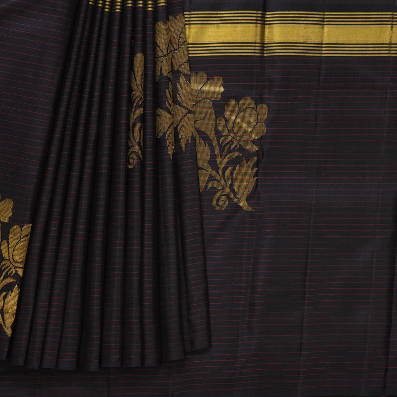 Hayagrivas Handloom Red Kanjivaram Silk Saree KBF516G10-1