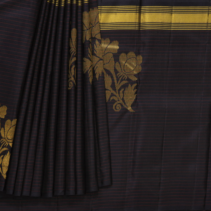 Hayagrivas Handloom Red Kanjivaram Silk Saree KBF516G10-1