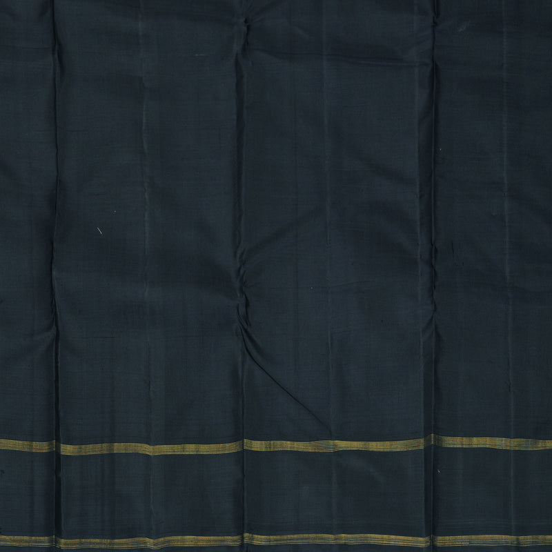 Hayagrivas Handloom Pink &amp; White Checks Kanjivaram Silk Saree with Black Border KBF516G4-1