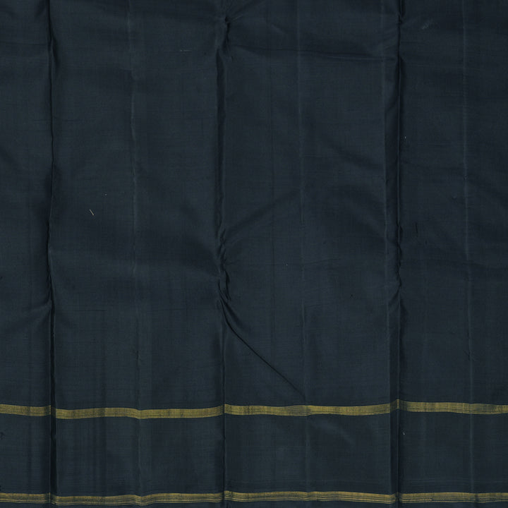 Hayagrivas Handloom Pink &amp; White Checks Kanjivaram Silk Saree with Black Border KBF516G4-1