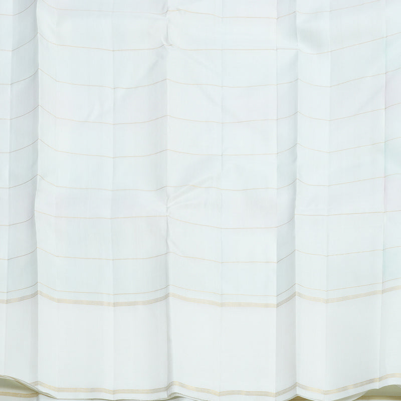 Hayagrivas Handloom Multicolour Checks Kanjivaram Silk Saree with Ganga Jamuna Border KBF516G4-2
