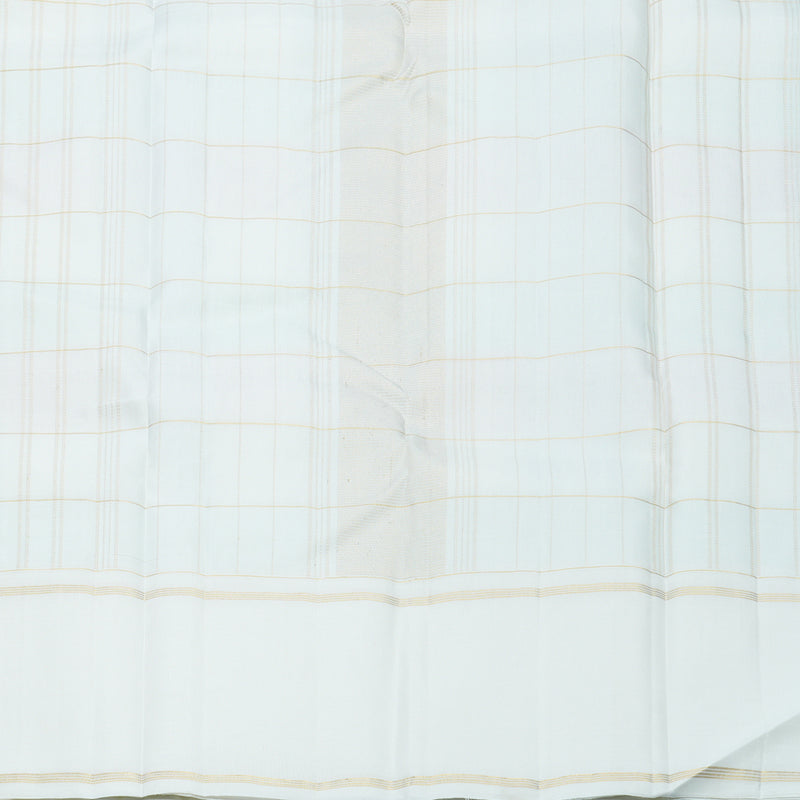 Hayagrivas Handloom Multicolour Checks Kanjivaram Silk Saree with Ganga Jamuna Border KBF516G4-2