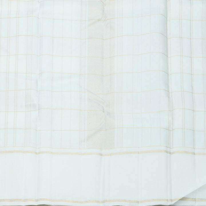 Hayagrivas Handloom Multicolour Checks Kanjivaram Silk Saree with Ganga Jamuna Border KBF516G4-2