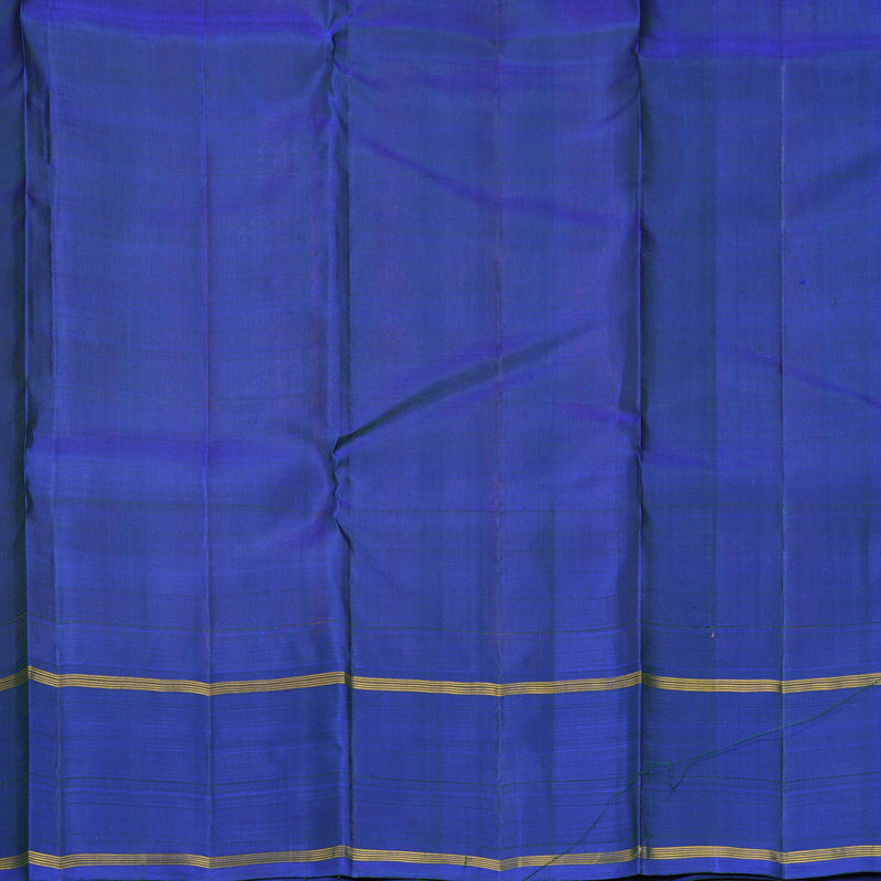 Hayagrivas Handloom Pink &amp; Half-White Checks Kanjivaram Silk Saree with Mayilkazhuthu Border KBF516G4-3