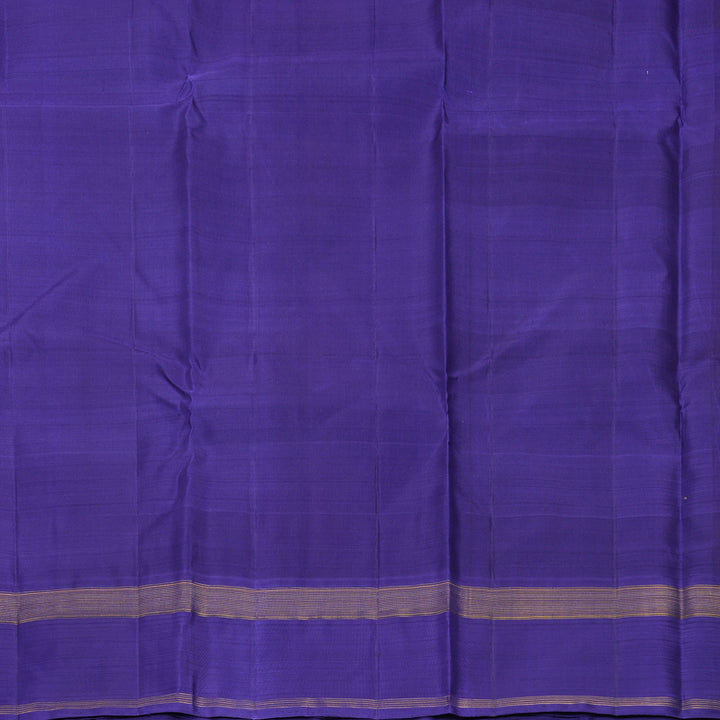 Hayagrivas Handloom Multicolour Checks Kanjivaram Silk Saree with Royal Blue Border KBF517G1-2