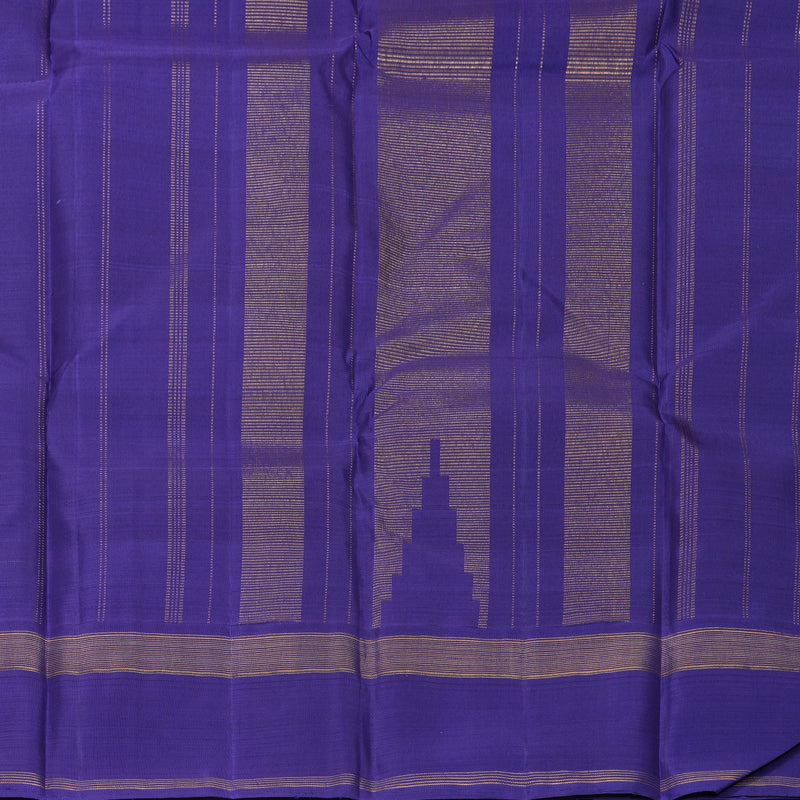 Hayagrivas Handloom Multicolour Checks Kanjivaram Silk Saree with Royal Blue Border KBF517G1-2