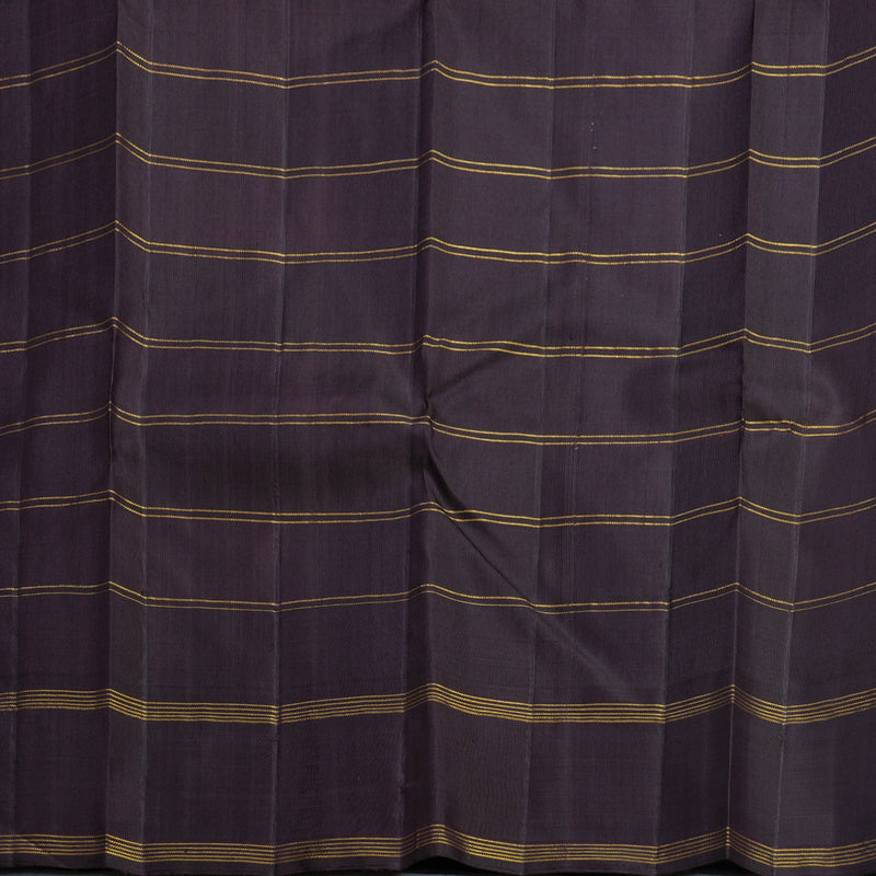 Hayagrivas Handloom Pink &amp; Orange Checks Kanjivaram Silk Saree KBF517G2-1