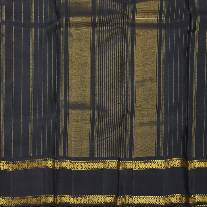 Hayagrivas Handloom Pastel Checks Kanjivaram Silk Saree with Kanchana Brown Border KBF517G5-1