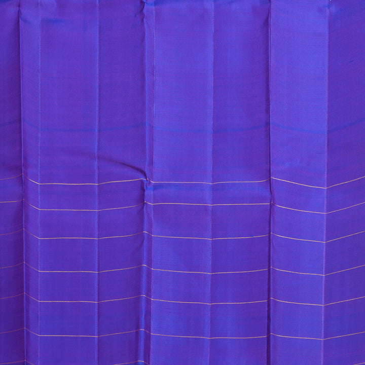 Hayagrivas Handloom Multicolour Checks Kanjivaram Silk Saree with Purplish-Blue Border KBF518G2-1
