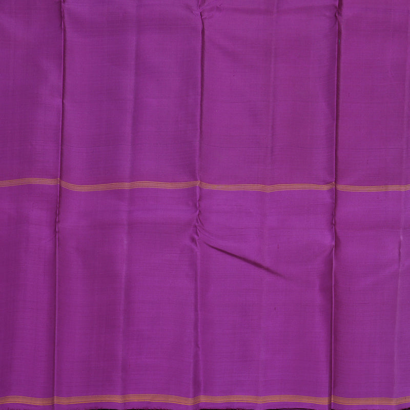 Hayagrivas Handloom Sea Green Kanjivaram Silk Saree with Vadamalli Purple Border KBF518G2-2