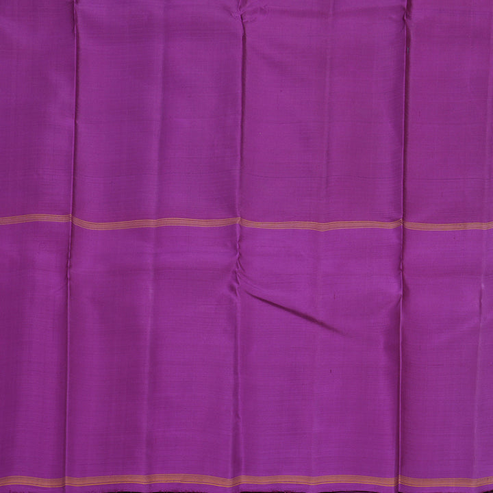 Hayagrivas Handloom Sea Green Kanjivaram Silk Saree with Vadamalli Purple Border KBF518G2-2