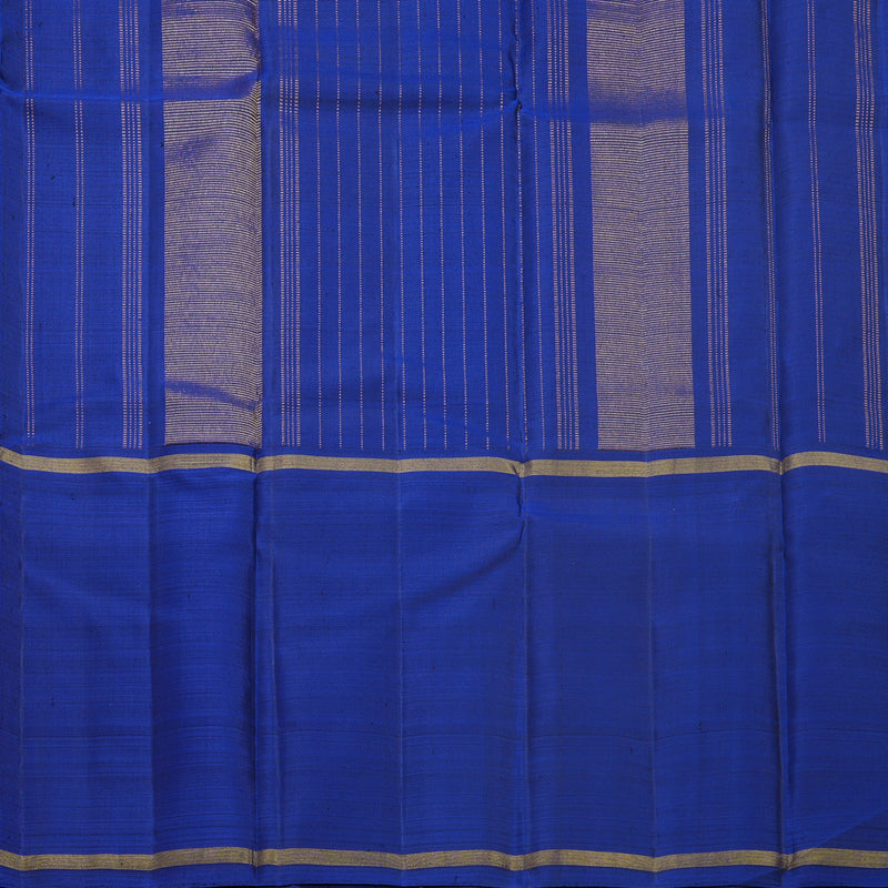 Hayagrivas Handloom Yellow &amp; Blue (Zasa Zasa Kattam) Kanjivaram Silk Saree with Royal Blue Border KBF518G2-4