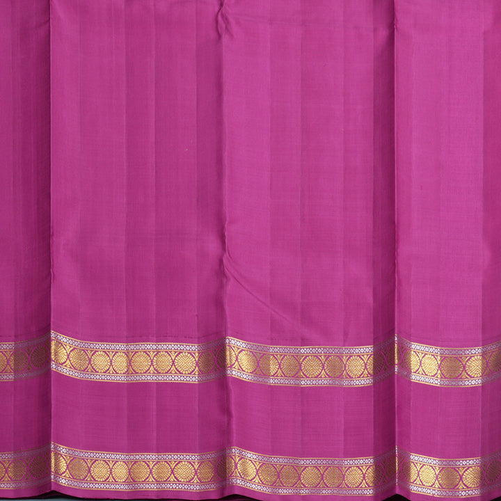 Hayagrivas Handloom Baby Pink Kanjivaram Silk Saree with Magenta-Pink Border KBF518G8-1