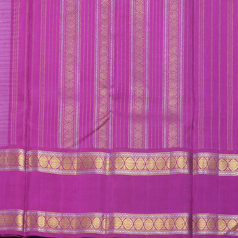 Hayagrivas Handloom Baby Pink Kanjivaram Silk Saree with Magenta-Pink Border KBF518G8-1