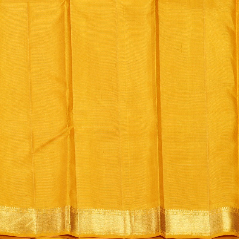 Hayagrivas Handloom Mustard Yellow Kanjivaram Silk Saree KBF519G8-1