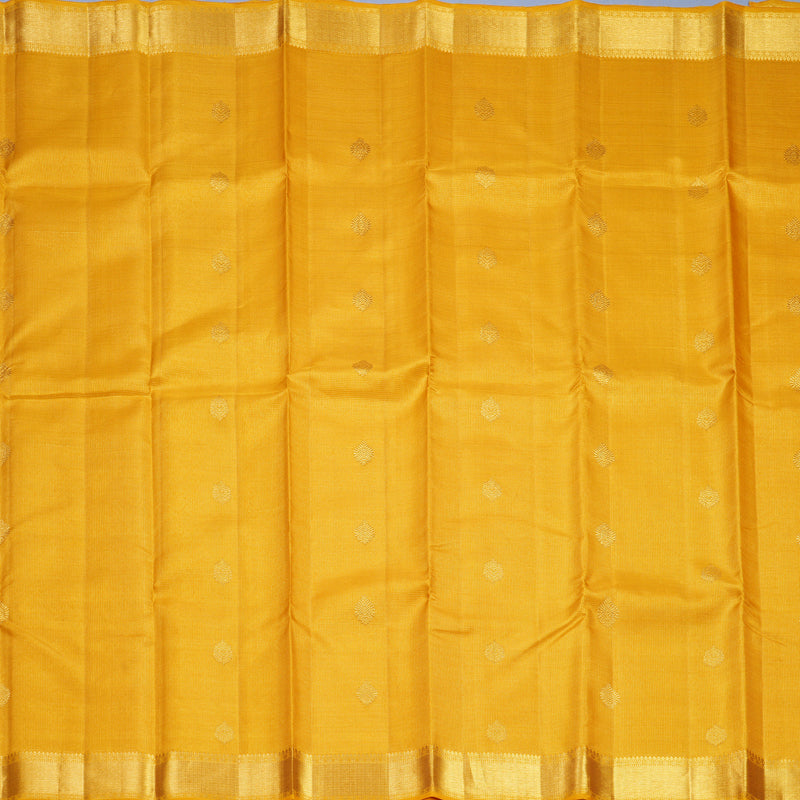 Hayagrivas Handloom Mustard Yellow Kanjivaram Silk Saree KBF519G8-1