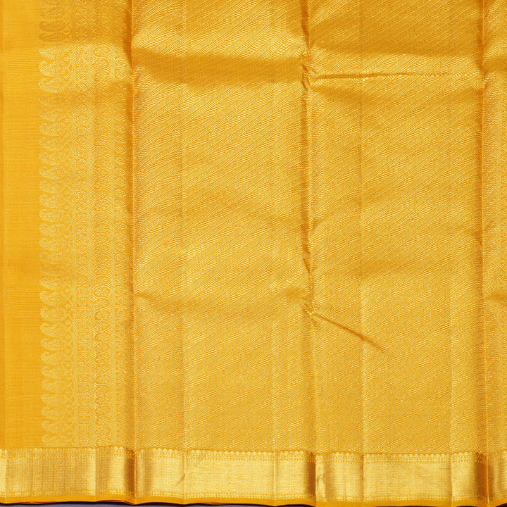 Hayagrivas Handloom Mustard Yellow Kanjivaram Silk Saree KBF519G8-1